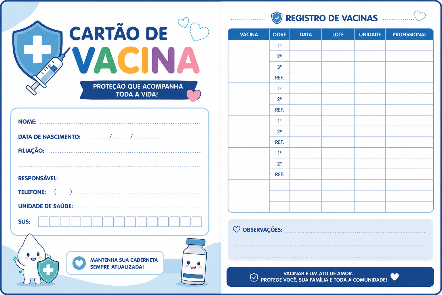 CARTÃO DE VACINA